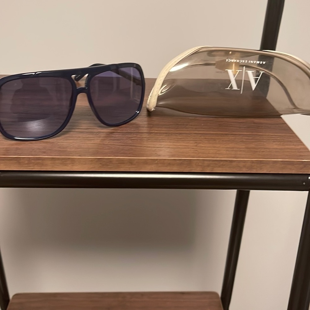 Navy blue Armani Exchange glasses